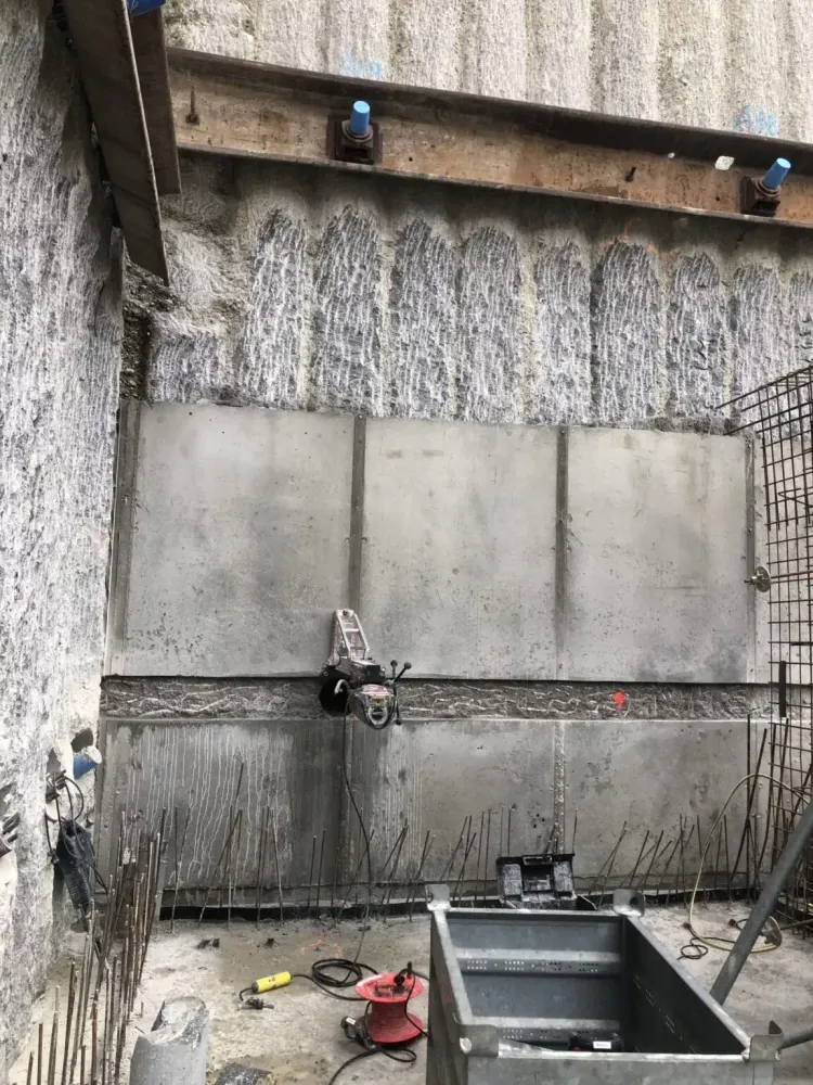 Großprojekt Bohrpfahlwand